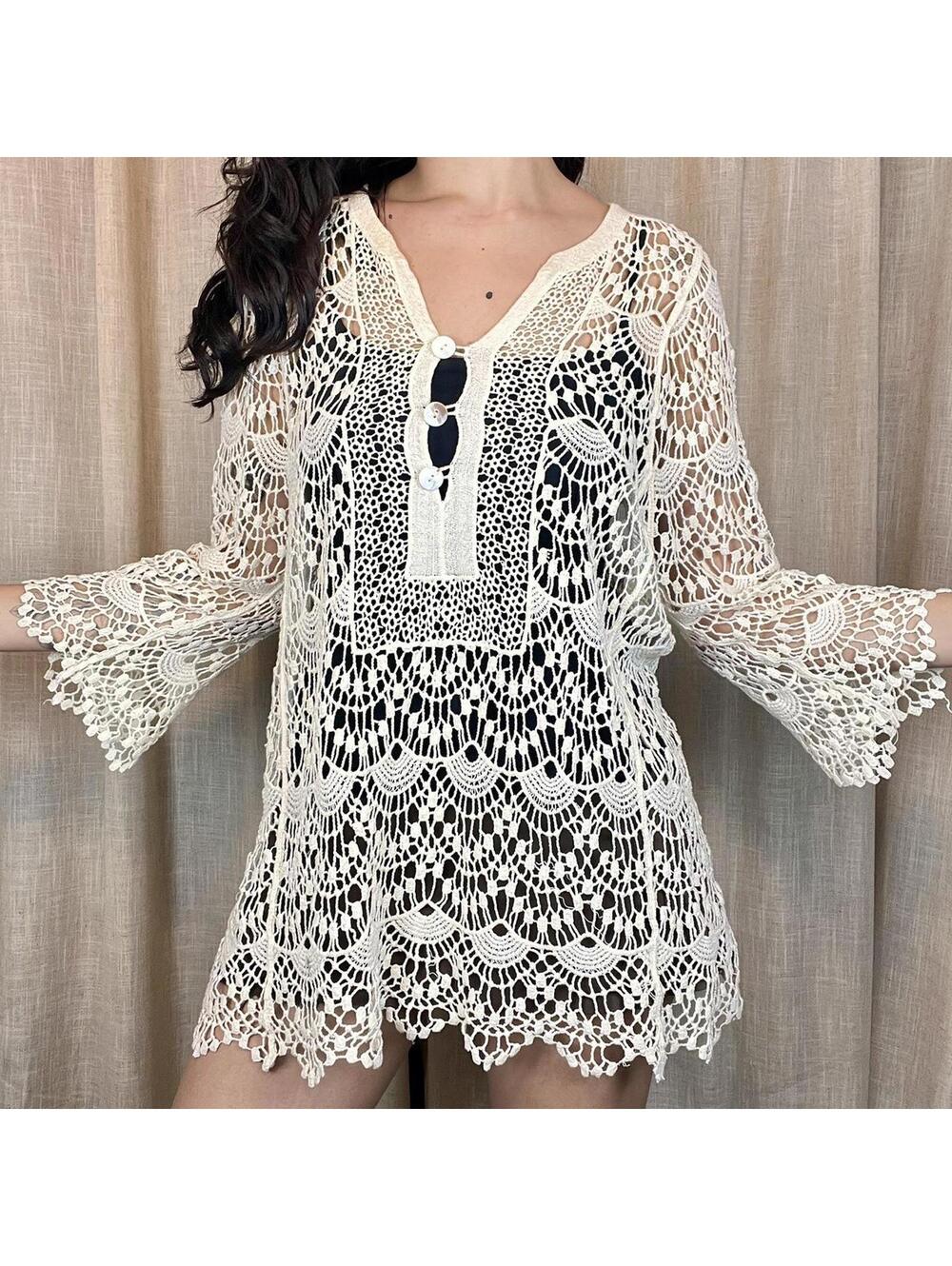 Crochet Lace Coverup